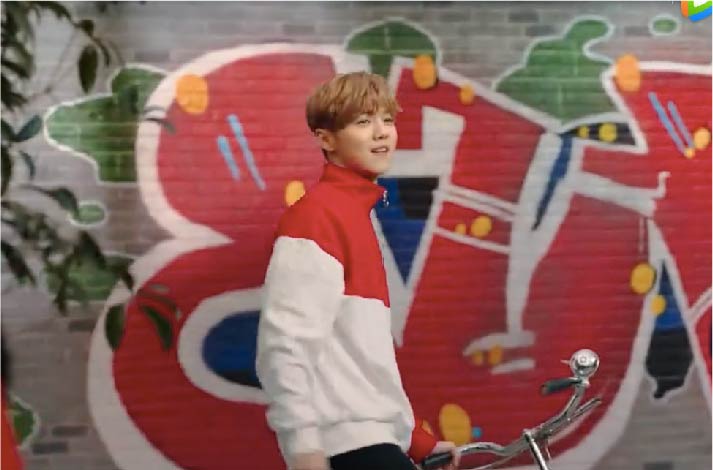 鹿晗可口可樂廣告片涂鴉置景